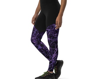 Paint compression leggings