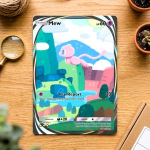 TCG Pocket Physical Custom Card | Mew EX Immersive – Genetic Apex - Proxy high quality