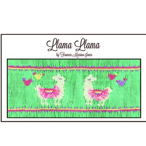 Llama Llama Smocking Plate/Design by Frances Messina Jones