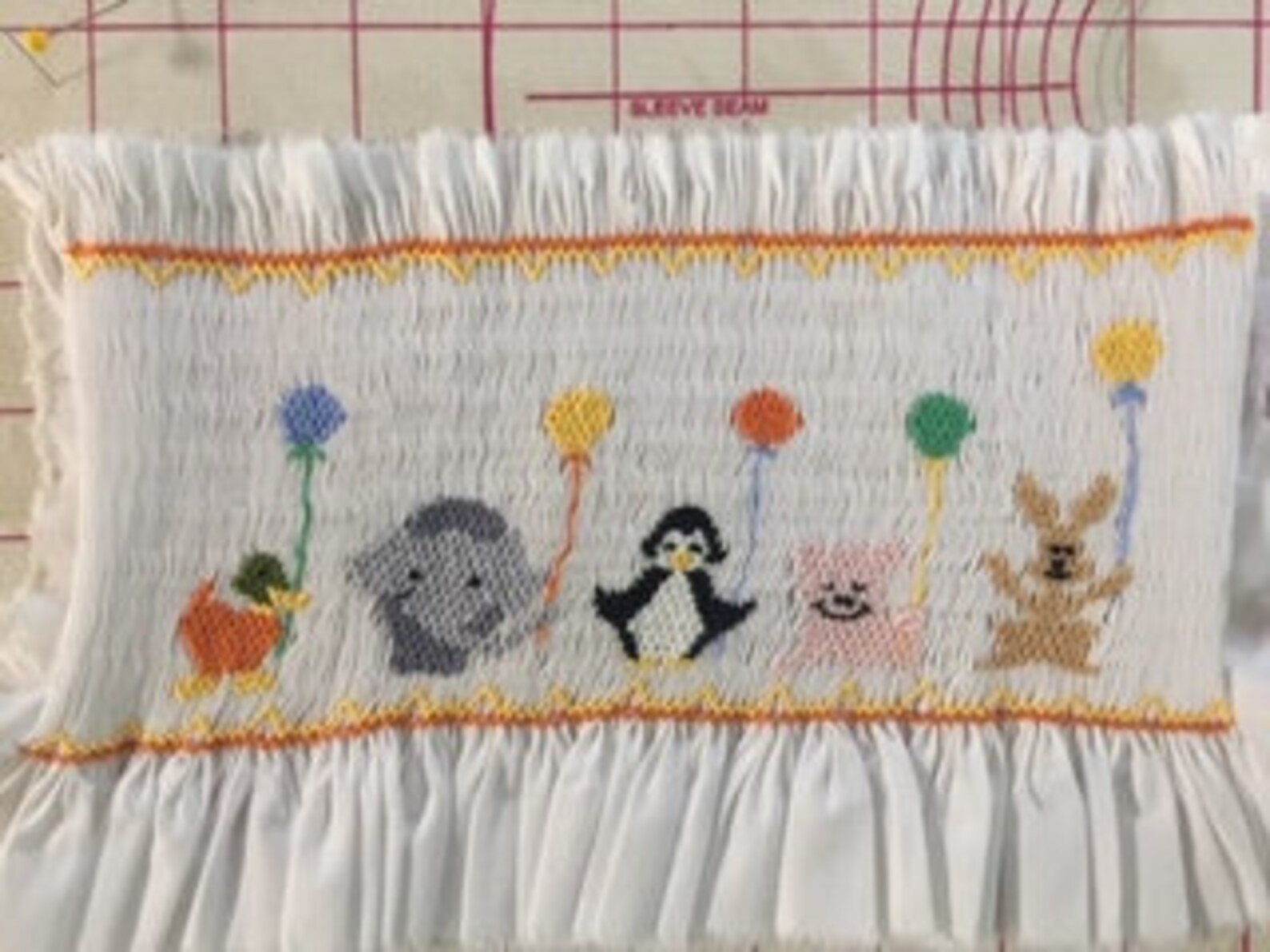 Pre Smocked Insert Smocked with Party Animal Smocking Plate Etsy