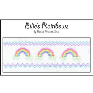 Ellie's Rainbows Smocking Plate/Design by Frances Messina Jones