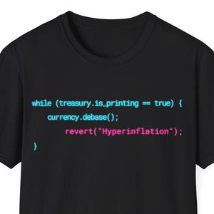 Javascript Loop Inflation Tee,  Macroeconomics Programmer Streetwear, Hyperinflation Coding, Software Engineer Gift, Finance Tech Boxy Top