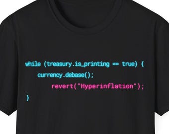 Javascript Loop Inflation Tee, Macroeconomics Programmer Streetwear, Hyperinflation Coding, Software Engineer Gift, Finance Tech Boxy Top