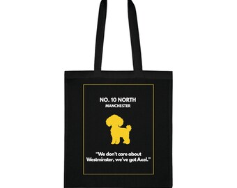 Team Axel No. 10 North Manchester Hoofdkantoor Poedel Tote | Gele Silhouet