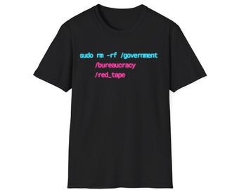 Sudo Rm -rf T-shirt med statlig byråkrati, streetwear för mjukvaruingenjörer, kodning, Linuxprogrammerare, gåva, teknikgrundare, tungviktströja