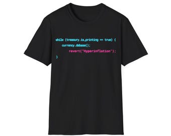 Javascript Loop Inflation Tee, makroekonomisk programmerare streetwear, hyperinflationskodning, mjukvaruingenjörspresent, finansteknik boxig topp