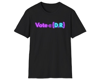 Matematikmängdteori Politisk T-shirt, Cyberpunk Neon Programmerare Streetwear, Oberoende väljarlogik T-shirt, Teknisk Mjukvaruingenjör Boxig Topp
