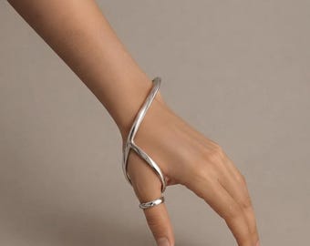 Zilveren duimspalkring, CMC-gewrichtsstabilisator, ondersteuning bij artritis in de linker- en rechterhand, hypermobiliteitsbrace, adaptieve sieraden