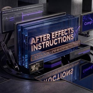 After Effects Instructions PDF, Motion Graphics Tutorial Guide, Digital Learning Resource for Video Editors, Animation Workflow Guide.