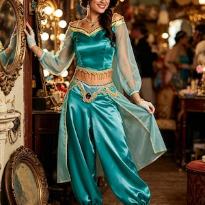 Princess jasmine ジャスミン衣装 大人 Adult princess jasmine