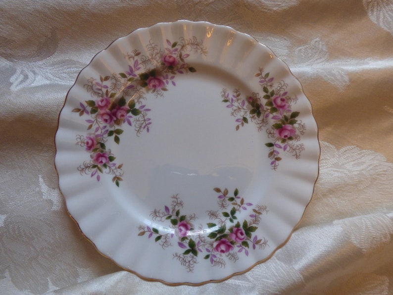 set of 8 vintage Royal Albert Lavender Rose Bread and Butter plates 6