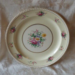 Johnson Bros., Windsor Ware Large cake platter, serving tray - rope edge, ivory - 12.5" - scroll down for listing details