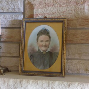 Antique Victorian Era - Opalotype Milk Glass Positive Portrait - 1890-1900