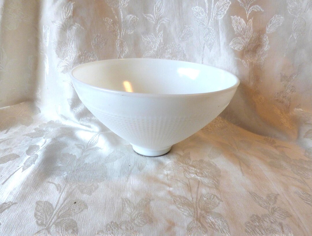 Glass Torchiere Diffuser Corning #842160 - Milk Glass Torchiere Diffuser Floor Table Lamp Shade ...