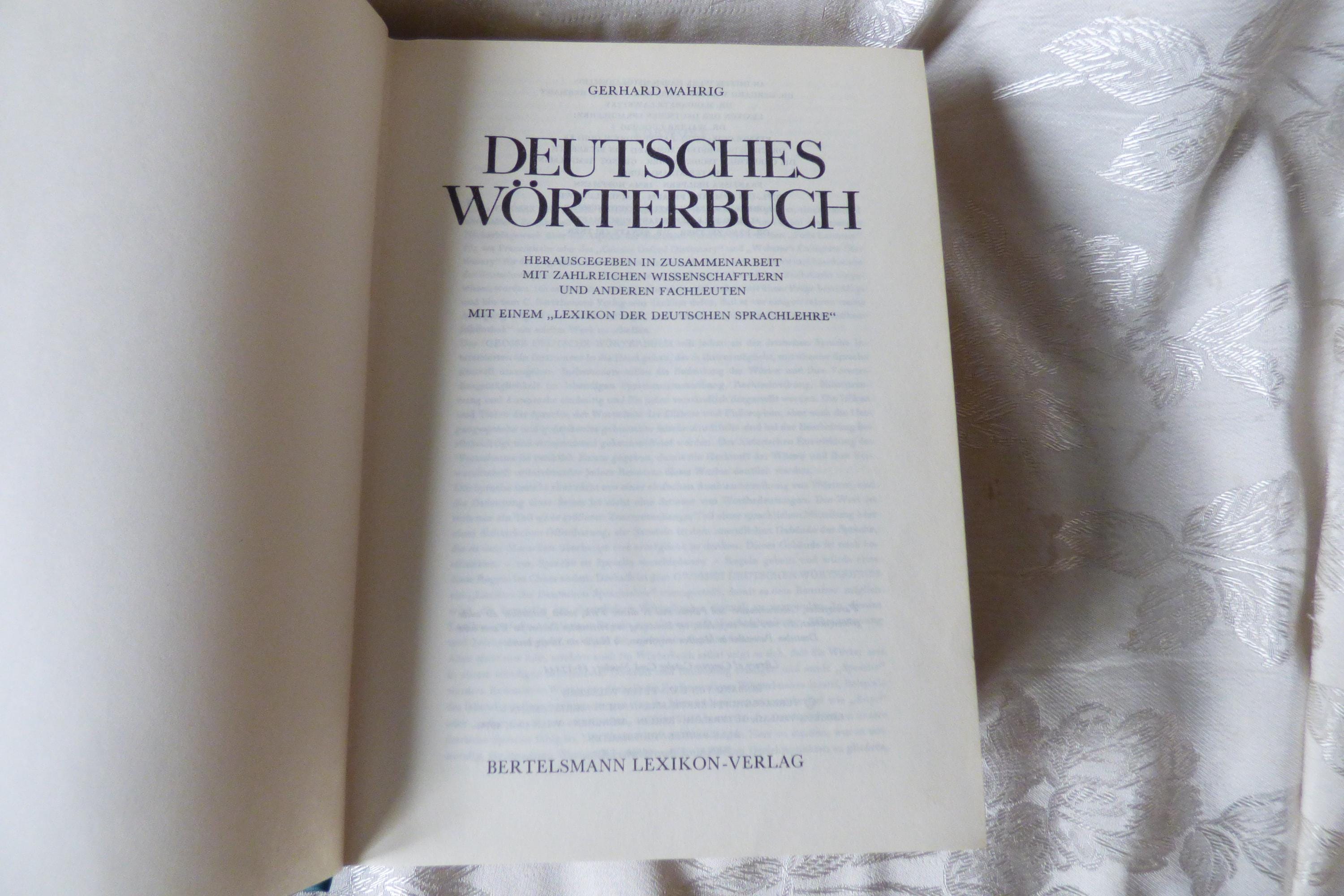 German Word Book - Dictionary - Wahrig Deutsches Worterbuch - Etsy