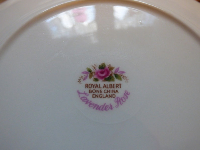 set of 8 vintage Royal Albert Lavender Rose Bread and Butter plates 6