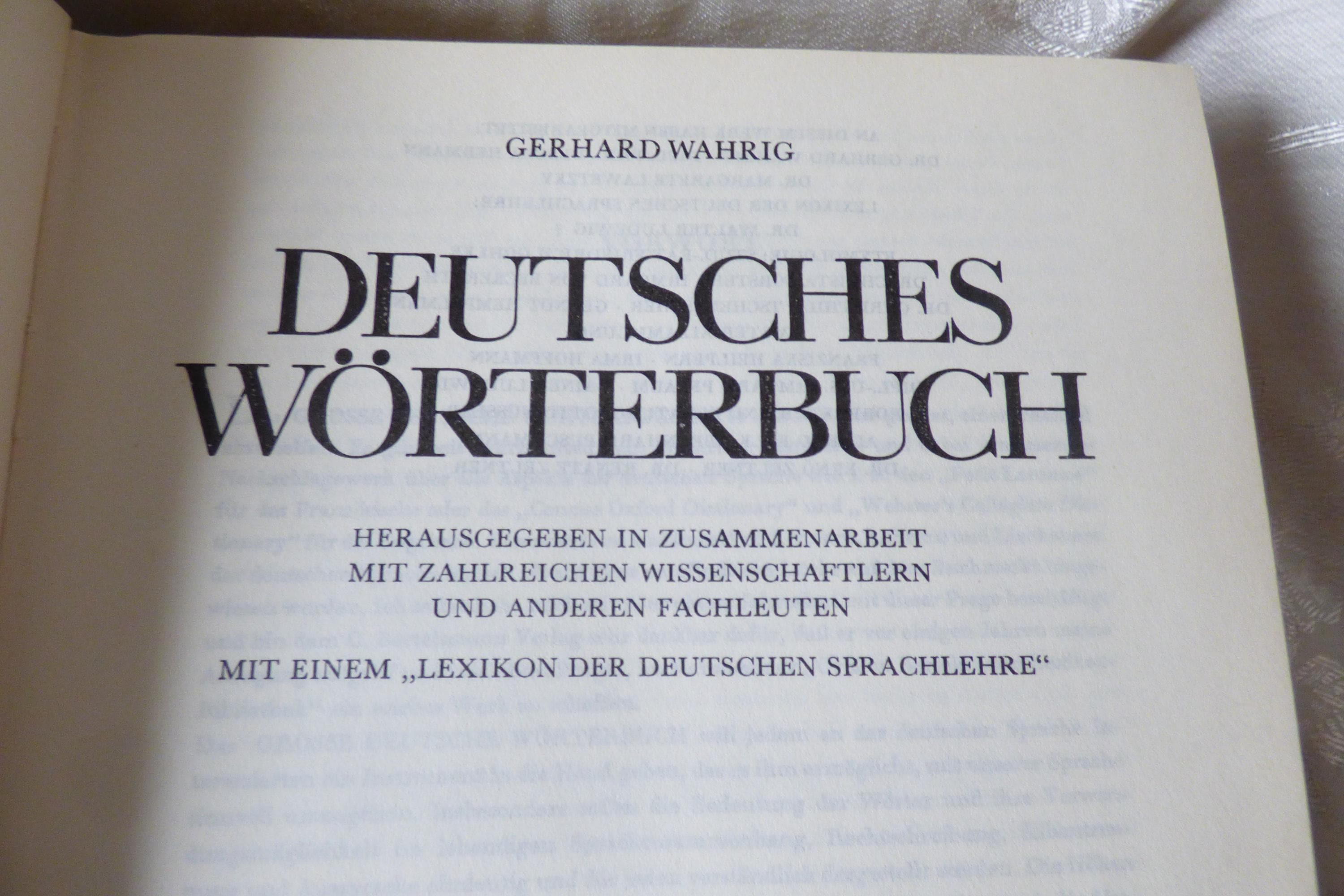 German Word Book - Dictionary - Wahrig Deutsches Worterbuch - Etsy