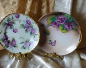 Antique Japanese Porcelain - Pre Nippon, Pre mark - hand painted plate plus Noritake handled plate