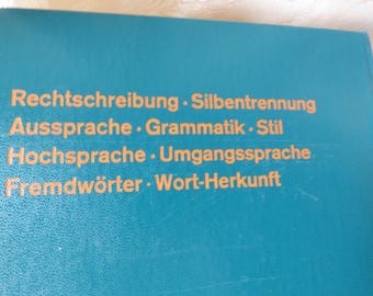 German Word Book - Dictionary - Wahrig Deutsches Worterbuch - Etsy