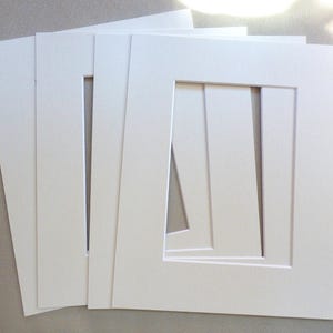 Papyrus Ivory Mat Boards - Set of 4 - 8x10" for 5x7" Art