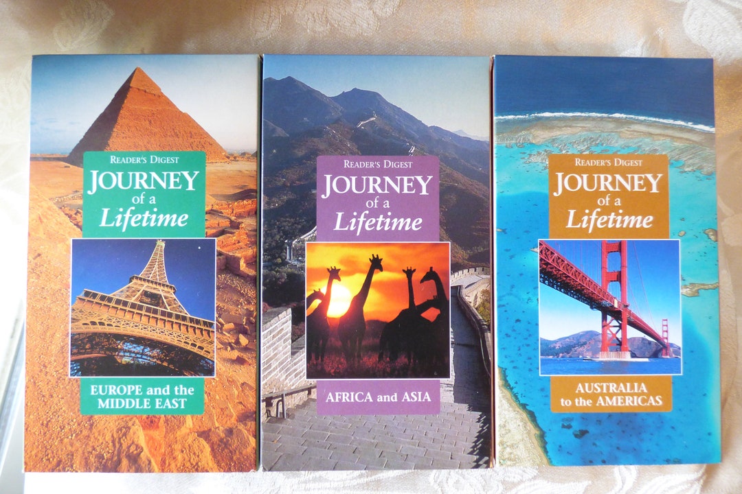 Readers Digest - Journey of a Lifetime - VHS - Set of 3- Scroll  