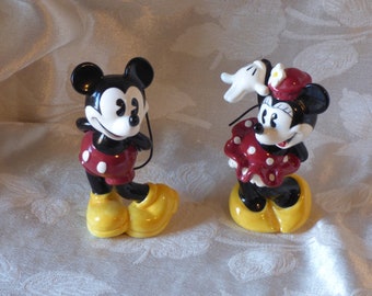 Enesco Malaysia Disney Mickey and Minnie mouse figures -  scroll down for listing details & shipping