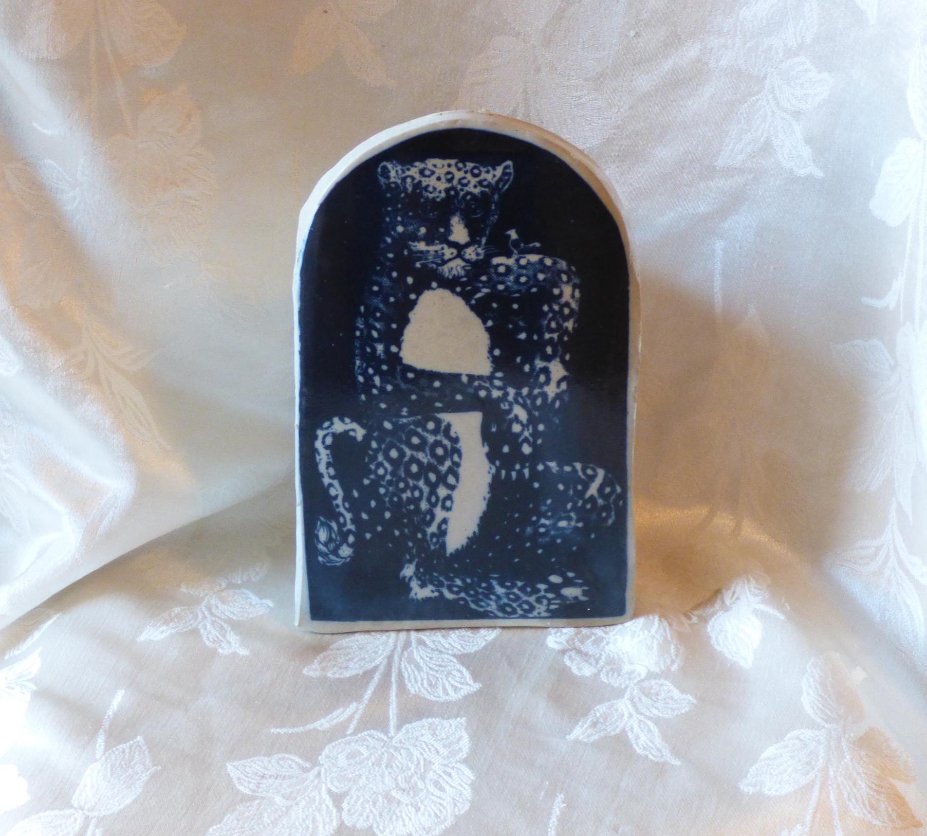 Bennington Vermont Pottery by Lopez - Kitchen utensil caddy - planter