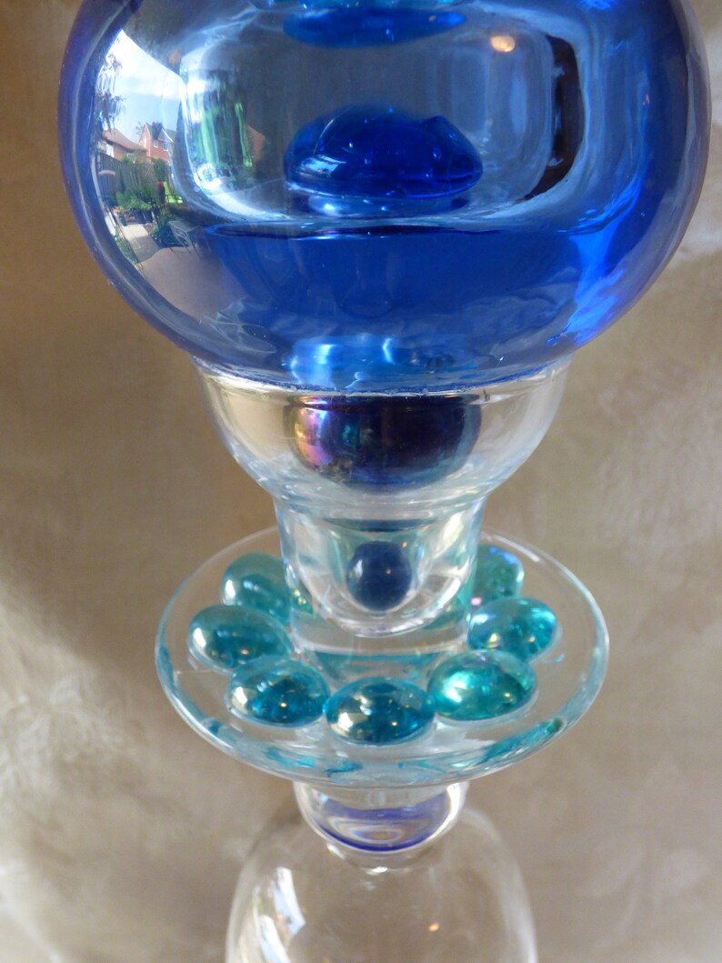 Glass Patio Art Balcony Art Piece 20 Tall Glass Etsy