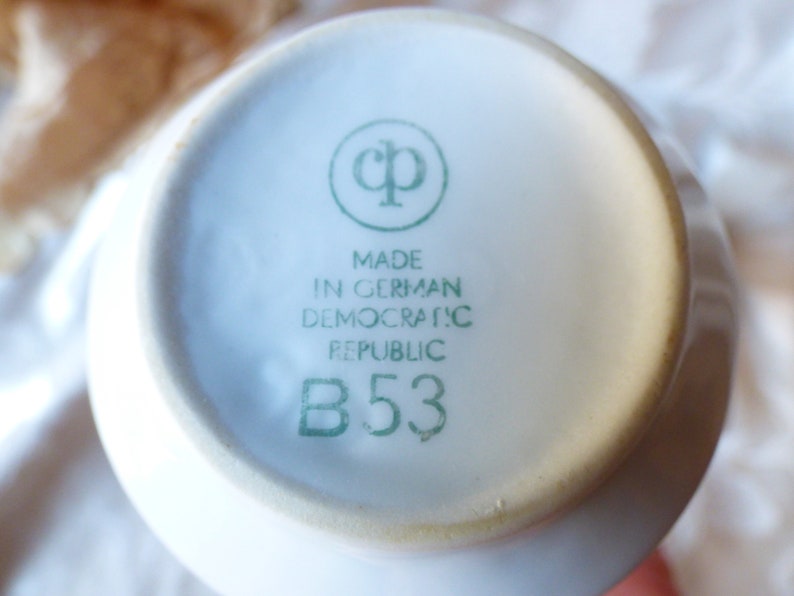 Vintage German China Tea Set Teapot Cream Sugar Tray 2 Etsy