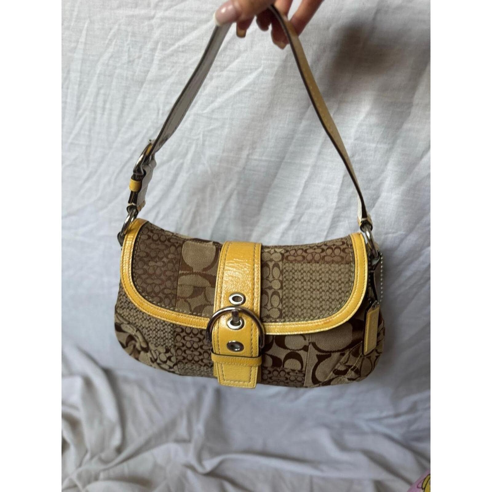 Coach Patchwork Soho Flap ソーホー バッグ Coach Soho Signature