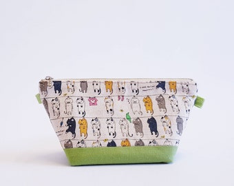 Zipper Pouch, Cosmetic Bag, Toiletry Bag, Makeup Storage, Stationary Bag, Travel Pouch