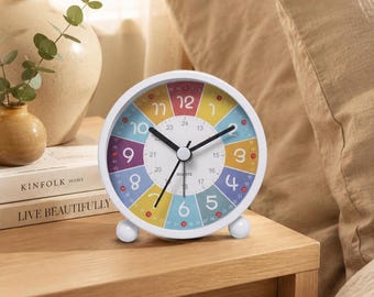 Silent Educational Alarm Clock Student Desk Clock Bedroom Decor