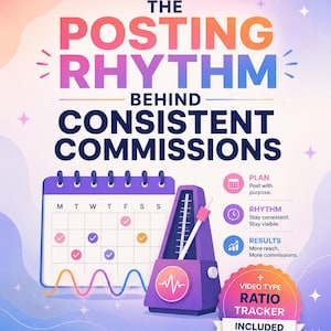 El ritmo de publicación para obtener comisiones constantes / Calendario de contenido y guía de lotes para la tienda de TikTok