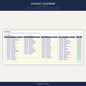 Gantt Chart Excel Template with Resource Planner | Project Timeline & Team Capacity Tracker | Weekly or Daily | Instant Download image 4