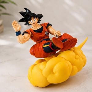 3D Printed Flying Cloud Display Base for Action Figures – Anime-Inspired, Custom Colours