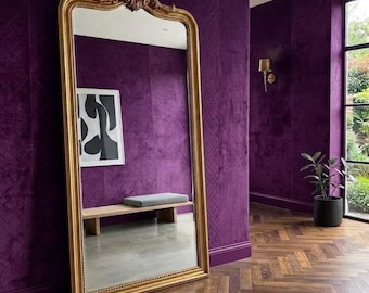 Gold Woodenn Large Mirror 80x215
