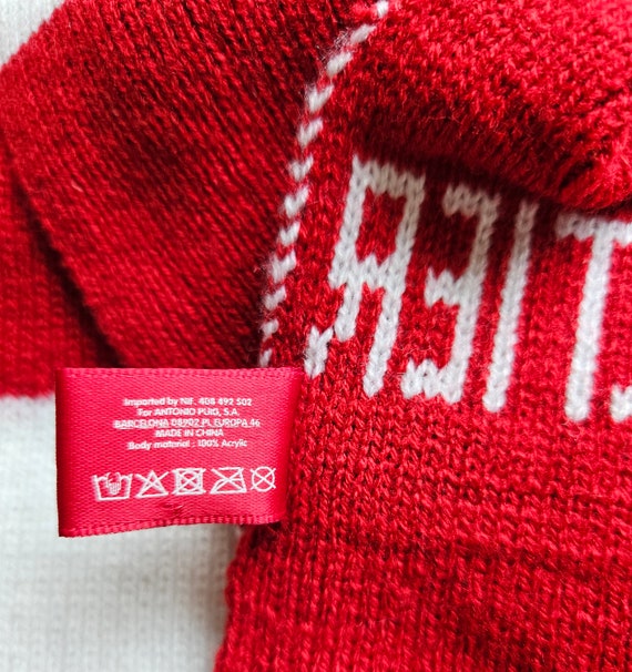 Jean Paul Gaultier Scarf Unisex 'I Love Gaultier' Vintage