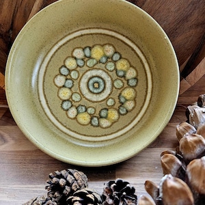 Franziskaner Schale c.1970s &#39;Reflections&#39; Muster ~Stoneware ~Mid Century Modern VGC