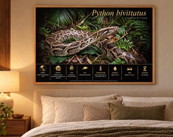 PYTHON BIVITTATUS - Printbare educatieve poster (fr/en/de/it/es)