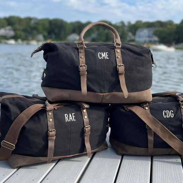 Groomsmen Gifts Bag, Weekender Bag, Mens Duffel Bag, Best Man Gift From Groom, Christmas Gifts For Men, Personalized Travel Bag, For Husband