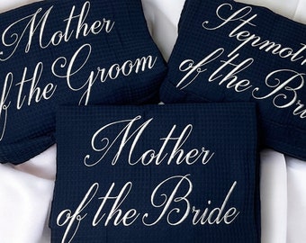 Mother of the Bride Robe, Mother of the Groom Gift From Bride, Plus Size Bridesmaid Robe, Personalized Robes For Women, Cotton Robe