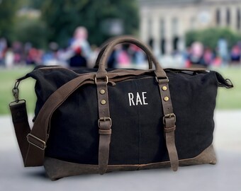 High School Graduation Gifts, Personalized Duffle Bag Men, 1 Year Anniversary Gift For Boyfriend, Weekender Duffel Bag, For Him, For Husband