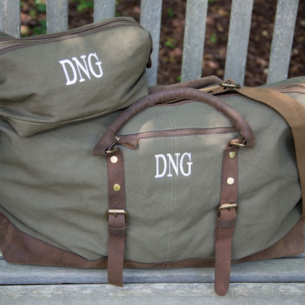 Custom Duffle Bag For Men, Personalized Weekender Bag Men, Christmas Gifts For Him, 1st Anniversary Gift For Husband, Groomsmen Gifts Bag