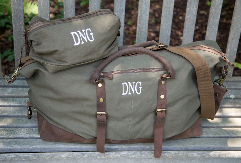 Duffel Bag Dopp Kit Groomsmen Gift Duffle Bag Weekender Bags Etsy