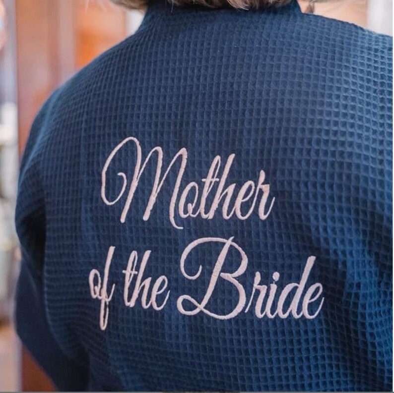 Mother of the Bride Gift From Daughter, Mother of Groom Gift For Mother of the Bride Robe, Bridesmaid Gifts Personalized, Plus Size Robes image 2