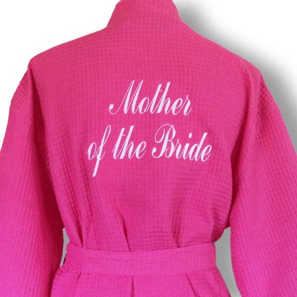 Mother of the Bride Gift Mother of the Groom Gift Cotton Robes Kimono Robe Waffle Robes Mother of the Bride Robe