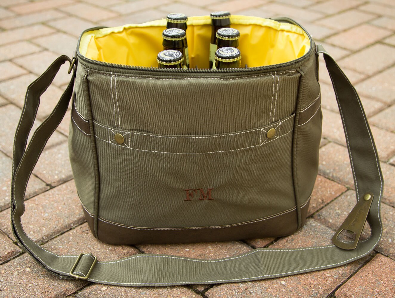 Groomsmen Gift Personalized Beer Cooler Bag Craft Beer Caddy Etsy
