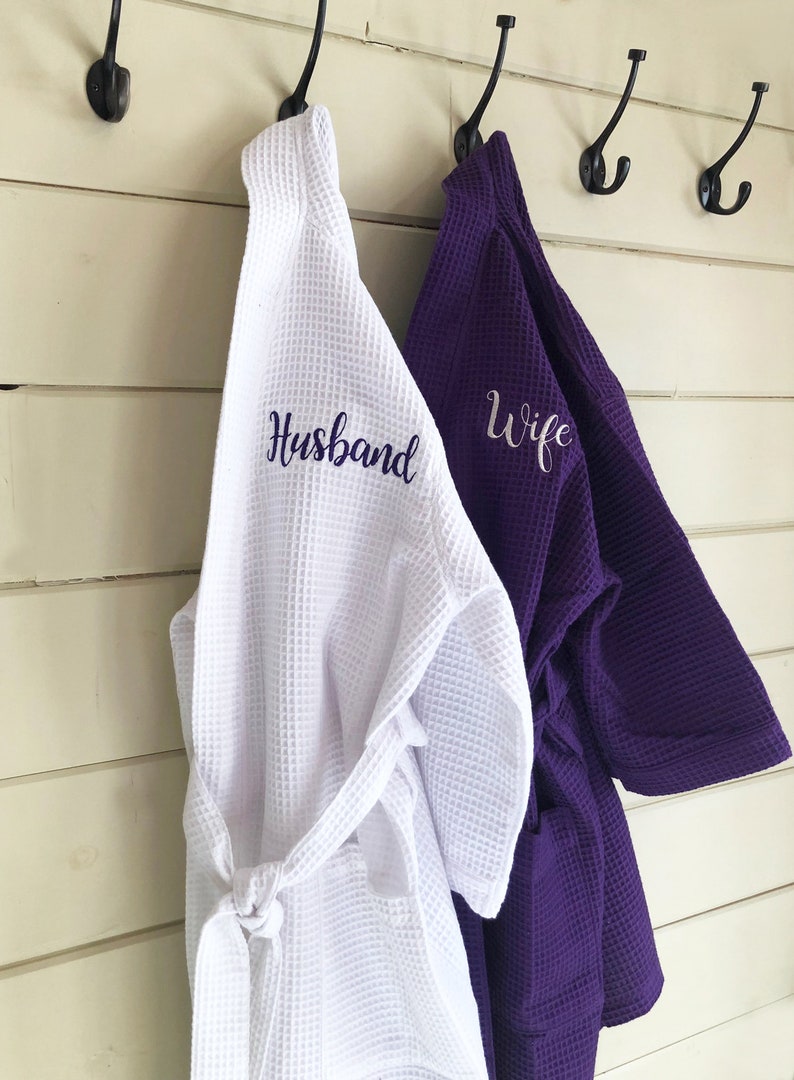 Personalized Robes for Couples Cotton Anniversary Gift for Etsy