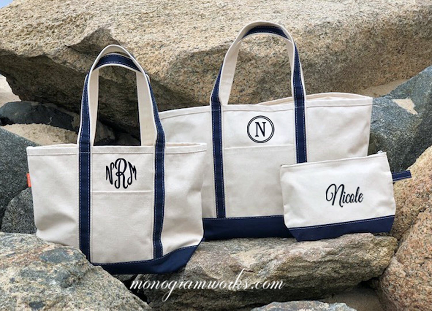 Etsy monogrammed beach bag Clearance