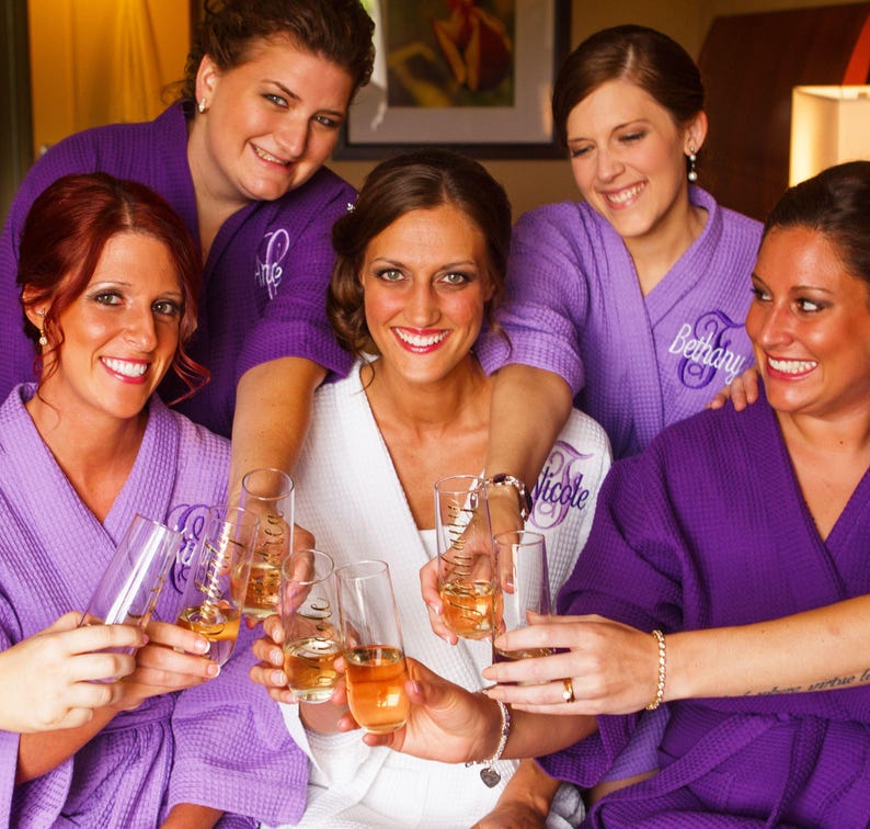 Waffle Robes for Bridesmaids Bridesmaid Gift Bridesmaid Robe Etsy